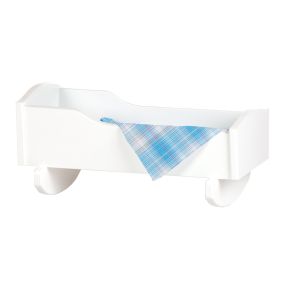 Amish Made Doll Furniture Cradle - White