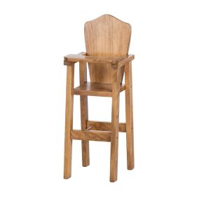 Amish Made Doll Furniture High Chair - Harvest
