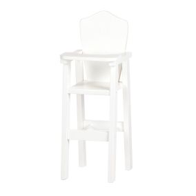 Amish Made Doll Furniture High Chair - White