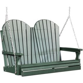 4' Poly Adirondack Swing - Green