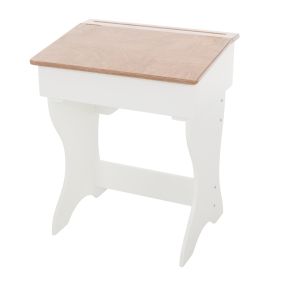 Amish Made Child's Wooden Desk - White & Harvest