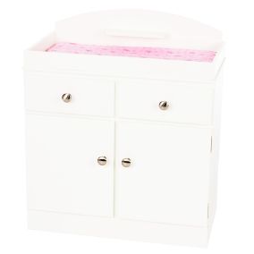 Amish Made Wooden Play Furniture Changing Table - White