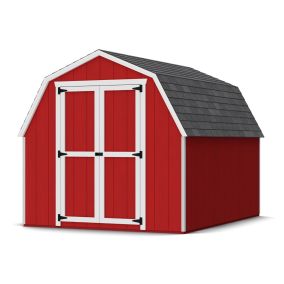 Little Cottage Co. Value Gambrel Barn 4ft Side Walls Precut Kit-8x10 with Floor
