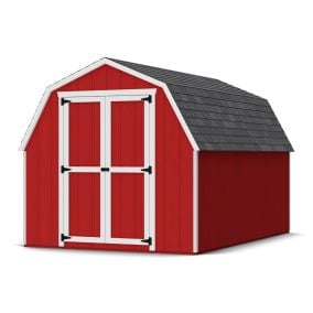 Little Cottage Co. Value Gambrel Barn 4ft Side Walls Precut Kit-8x12 with Floor