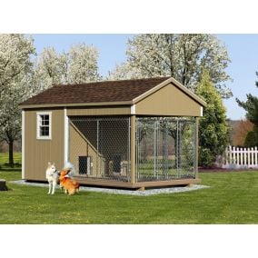 Amish Double Dog Kennel