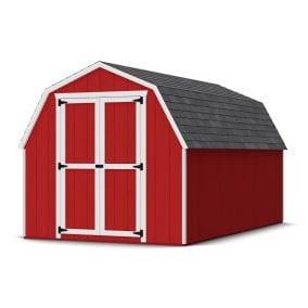 Little Cottage Co. Value Gambrel Barn 4ft Side Walls Precut Kit-8x14 with Floor