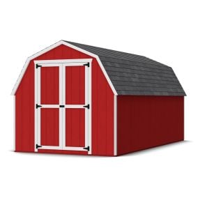 Little Cottage Co. Value Gambrel Barn 4ft Side Walls Precut Kit-8x16 with Floor
