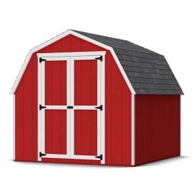 Little Cottage Co. Value Gambrel Barn 4ft Side Walls Precut Kit-8x8 with Floor