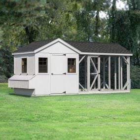 Amish Made 8W x 18L Combination A-Frame Chicken Coop