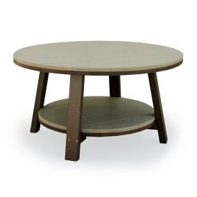 Amish Made Conversation Table weatherwood and black