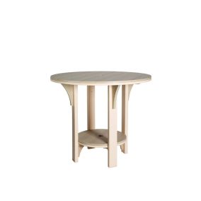 Amish Poly Great Bay Round Patio Counter Table