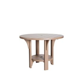 Amish Poly Great Bay Round Patio Dining Table