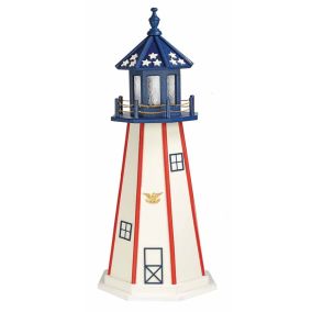 Amish Hybrid Patriotic Stars and Stripes Lighthouse