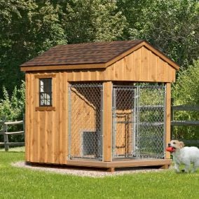 6 x 8 ft Amish Made Dog Kennel