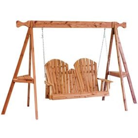 Amish Made Cedar 4' Tripod Adirondack Swing