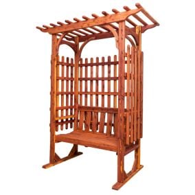 Amish Made Cedar Bench Arbor