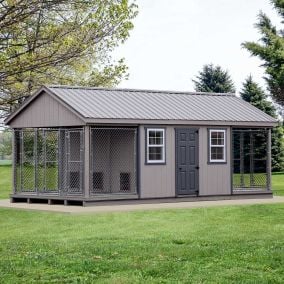 Amish Commercial Grade 6 Run Dog Kennel