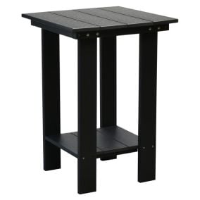 Amish Made Poly Contemporary Balcony Table in Black