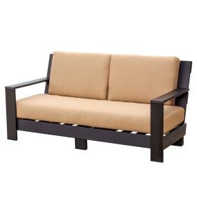 Amish Made Poly Contemporary Patio Deep Seat Sofa Front View