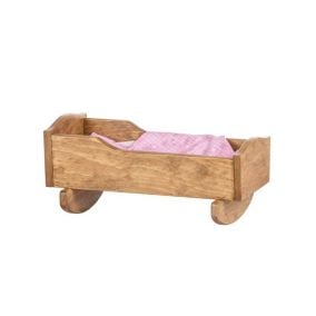 Amish Made Doll Furniture Cradle Harvest
