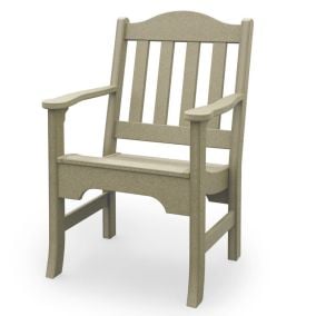 Amish Poly Avonlea Garden Chair - Weatherwood