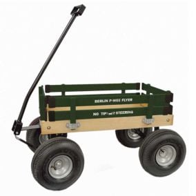 Amish Made Hunter Green Bigfoot Flyer Wagon