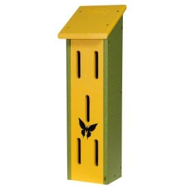 Amish Made Large Butterly House - Lemon Yellow & Lime Green