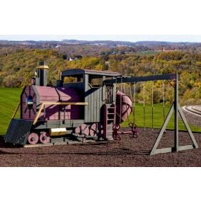 Amish Made Painted Train Set Playground