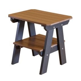 Polywood End Table with Shelf