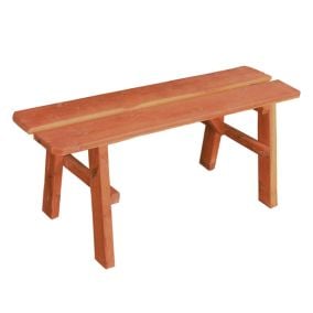 Amish Made Cedar 48" Bench (for Picnic Table)