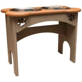 Amish Made 15in Elevated Dog Bowl Feeder Tray