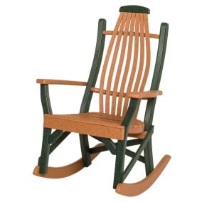Amish Poly Bentwood Porch Rocker