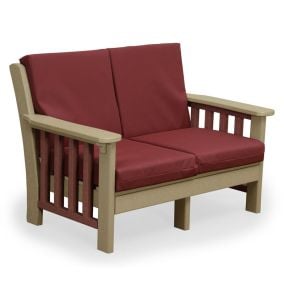 Amish Polywood Mission Deep Seating Loveseat