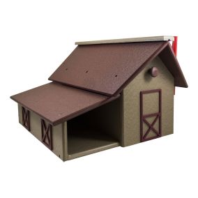 Amish Made Poly Mailbox with Newspaper Box