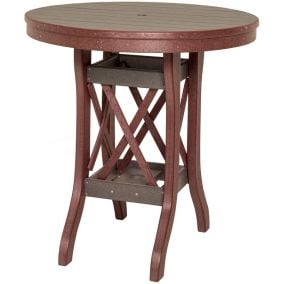 Amish Poly Round Patio Balcony Table