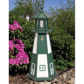 Amish Poly Marblehead Lighthouse - Green and White