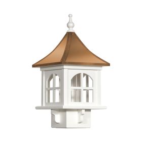 Amish Made PVC Bethany Bird Feeder-Copper Roof