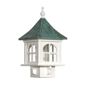 Amish Made PVC Bethany Bird Feeder-Antique Copper Roof