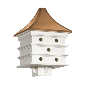 Amish Made PVC Martin Birdhouse with Copper Roof