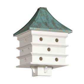 Amish Made PVC Martin Birdhouse with Antique Copper Roof