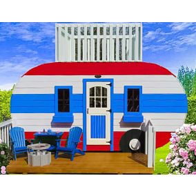 Amish Made Tanker Milk Truck Playground Set