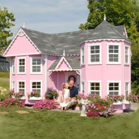 16W x 8D x 10H feet Sara's Victorian Mansion Playhouse