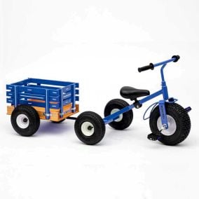 Blue Speedway Express Trike with Trailer
