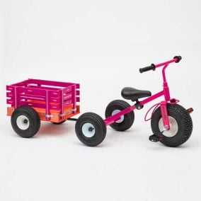 Pink Speedway Express Trike with Trailer