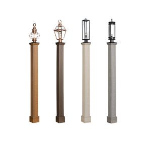Amish Made Springfield Poly Woodgrain Lamp Post