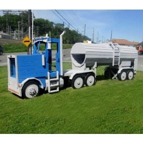 Amish Made Tanker Milk Truck Playground Set