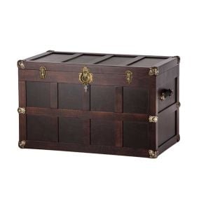 Amish Made 36.5” Cedar Lined Wooden Trunk Onyx