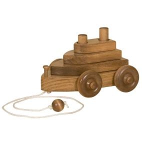 Amish Made Wooden Pull Toy Tug Boat