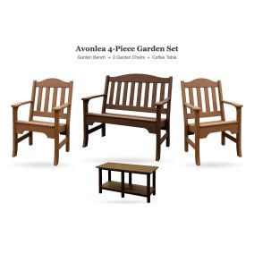 Amish Poly Avonlea 4-Piece Garden Seating Set