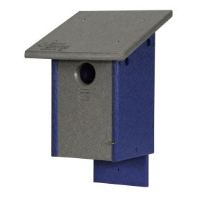Classic Bluebird Bird House - Blue & Gray
